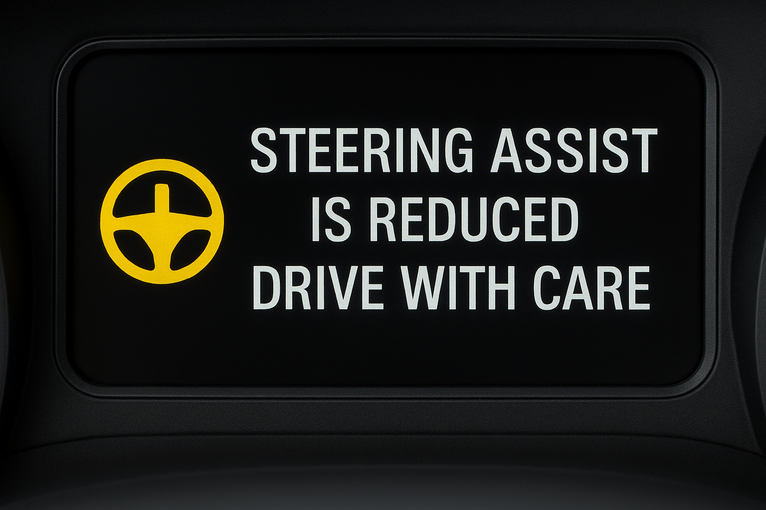 Steering Assist is Reduced Drive With Care